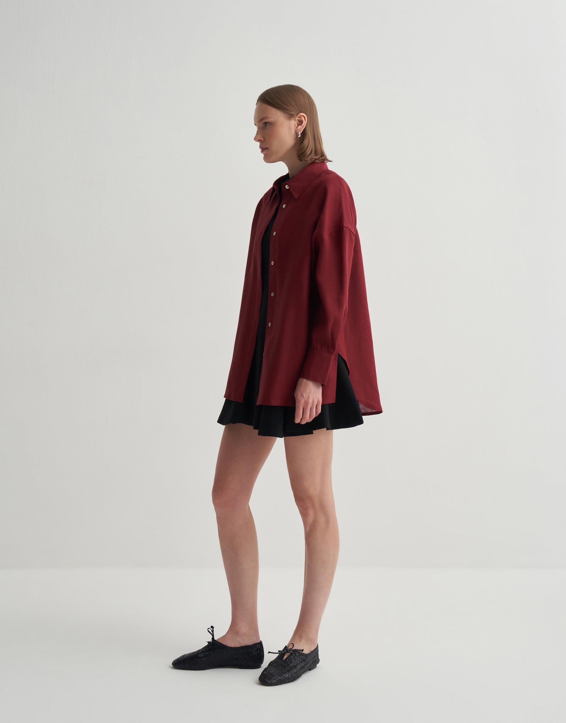 Kkdesign Linen Slit Detail Shirt