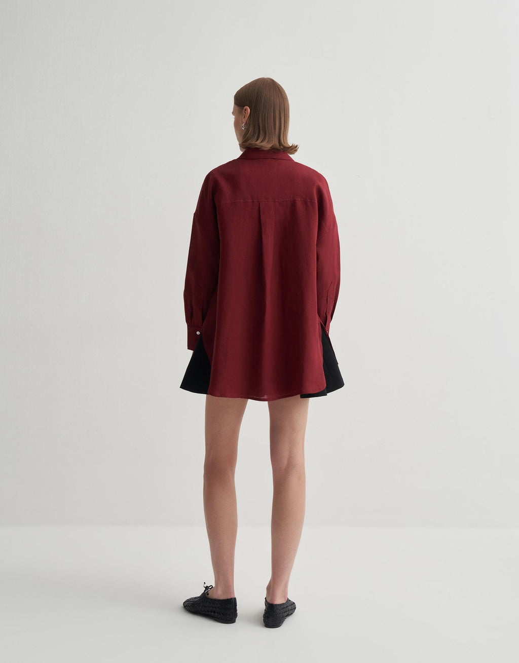 Kkdesign Linen Slit Detail Shirt