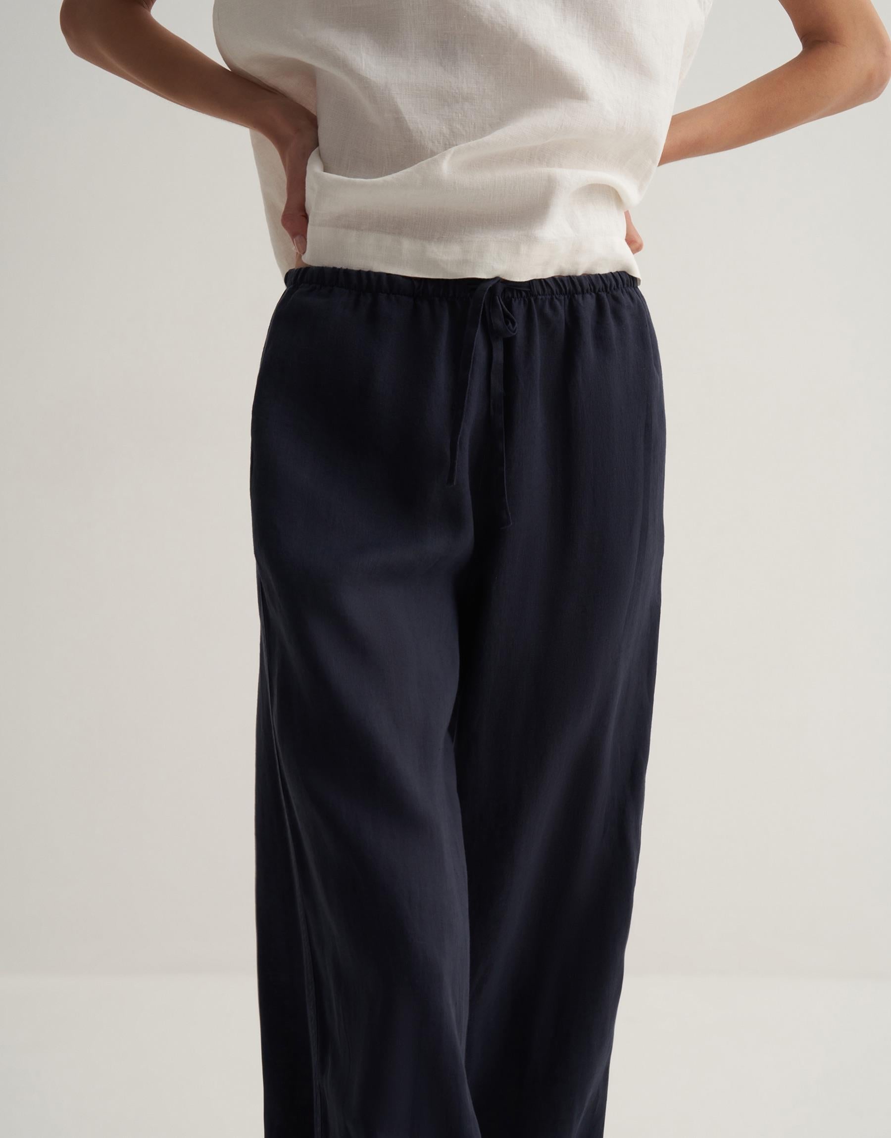 Kkdesign Linen Palazzo Trousers