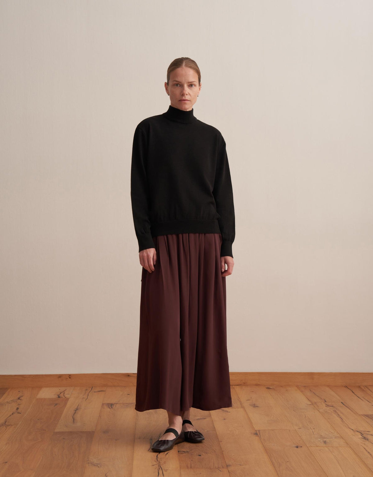 Fisherman's Neck Knit Sweater