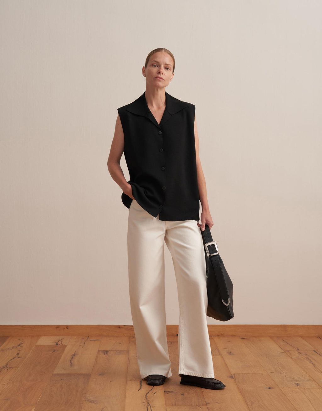 V-Neck Knit Vest