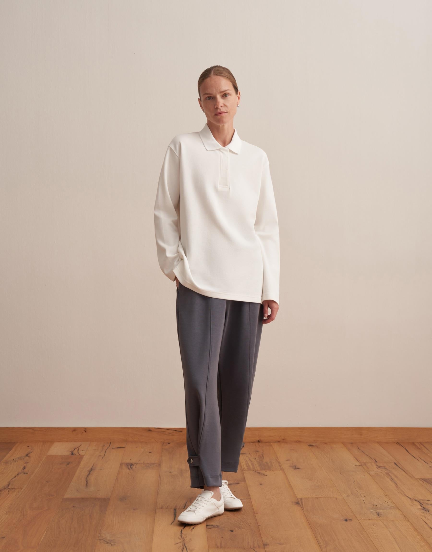 Polo Neck Sweatshirt