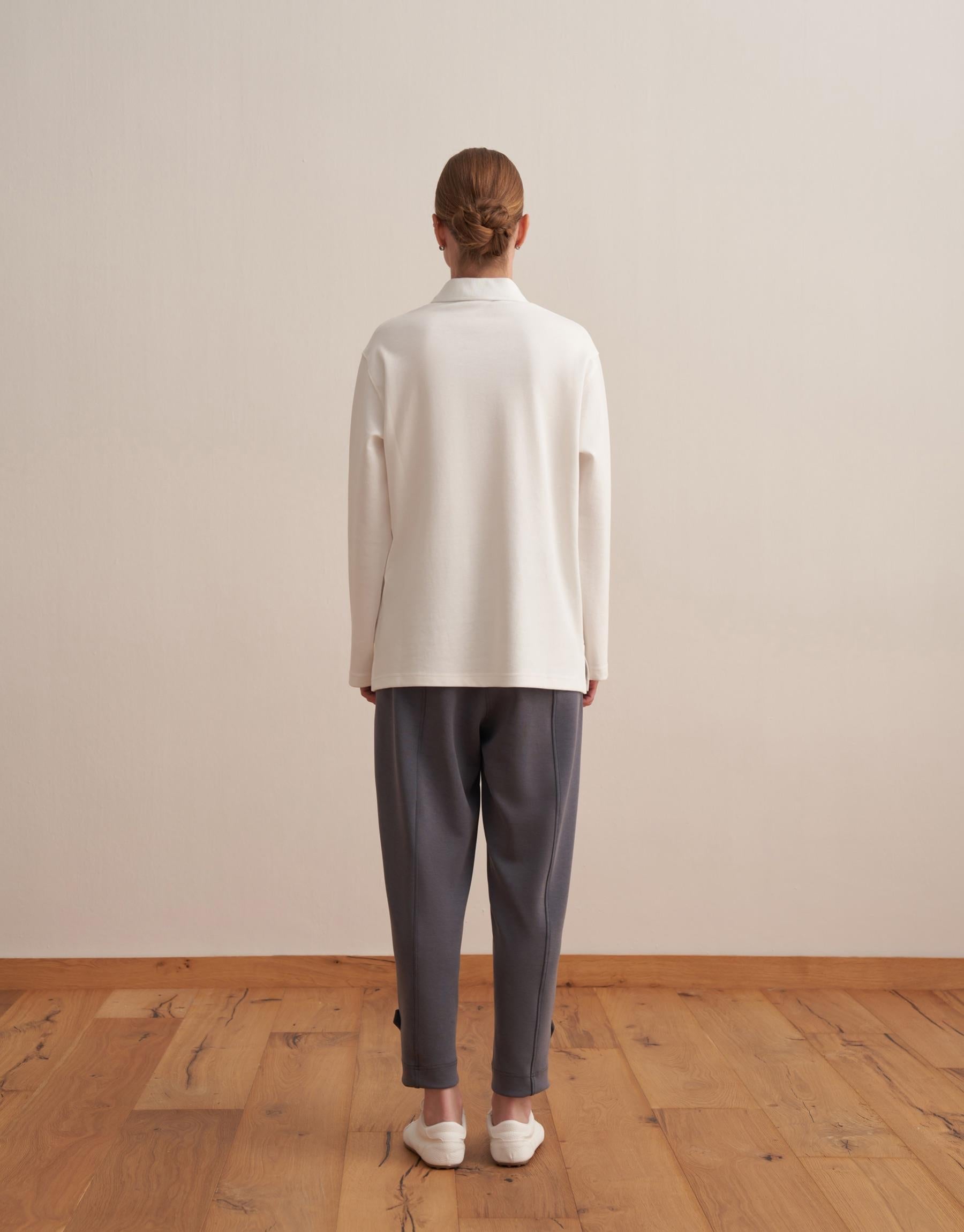Polo Neck Sweatshirt