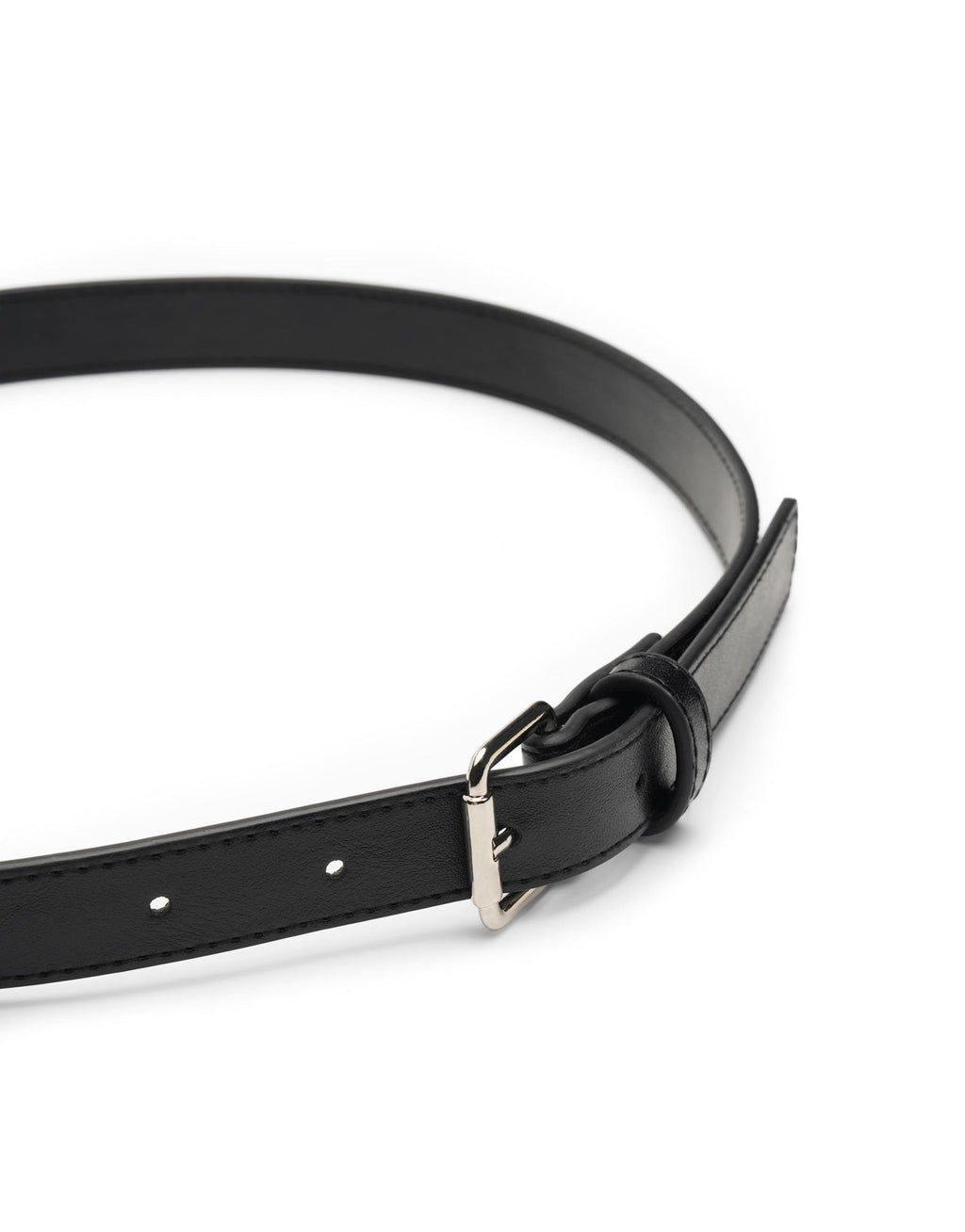 Square Buckle Leather Belt