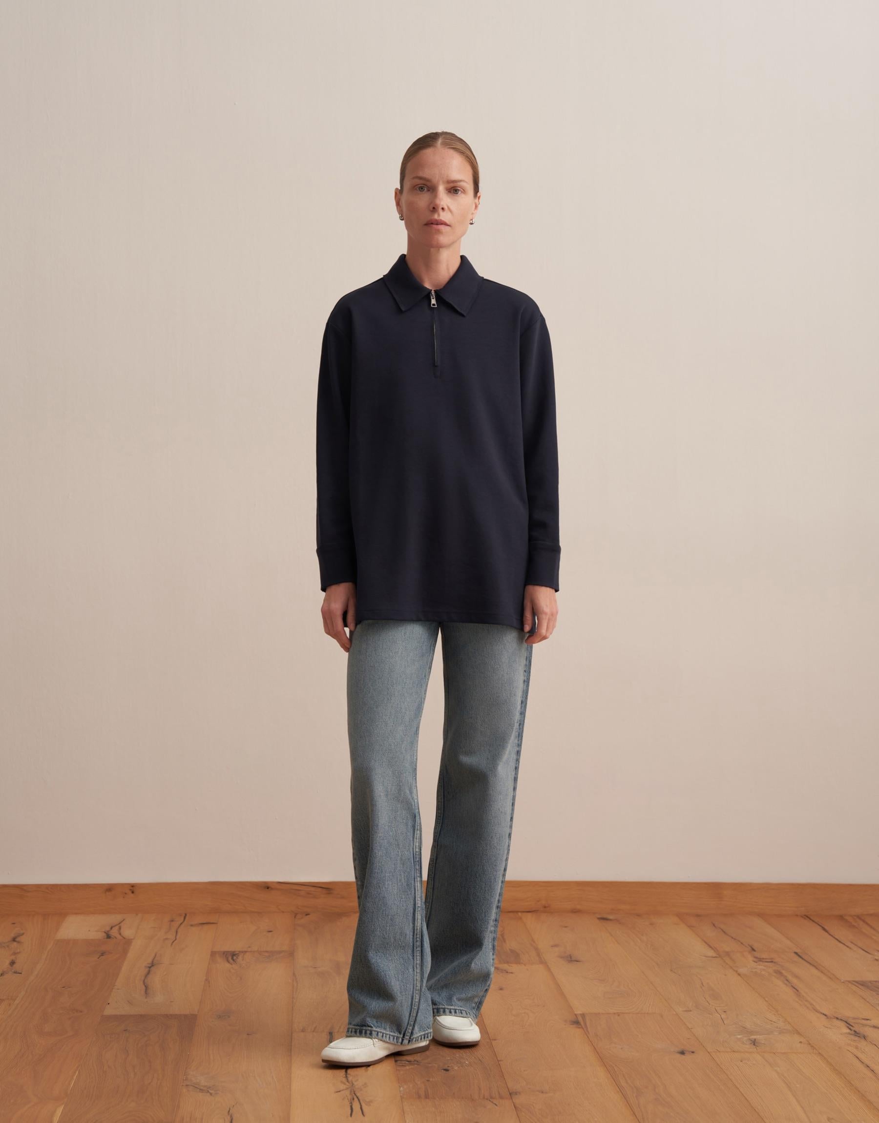 Zippered Sweatshirt