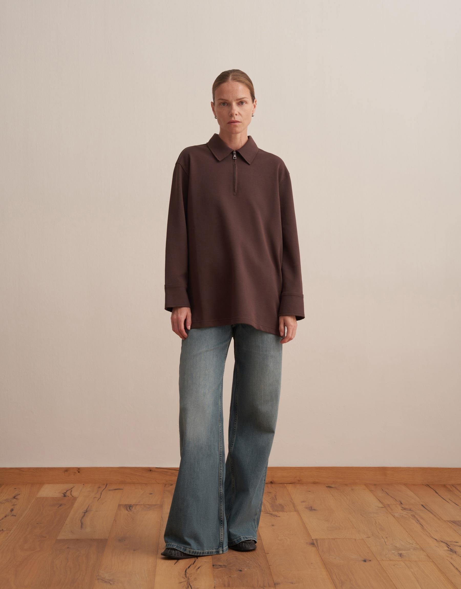 Zippered Sweatshirt