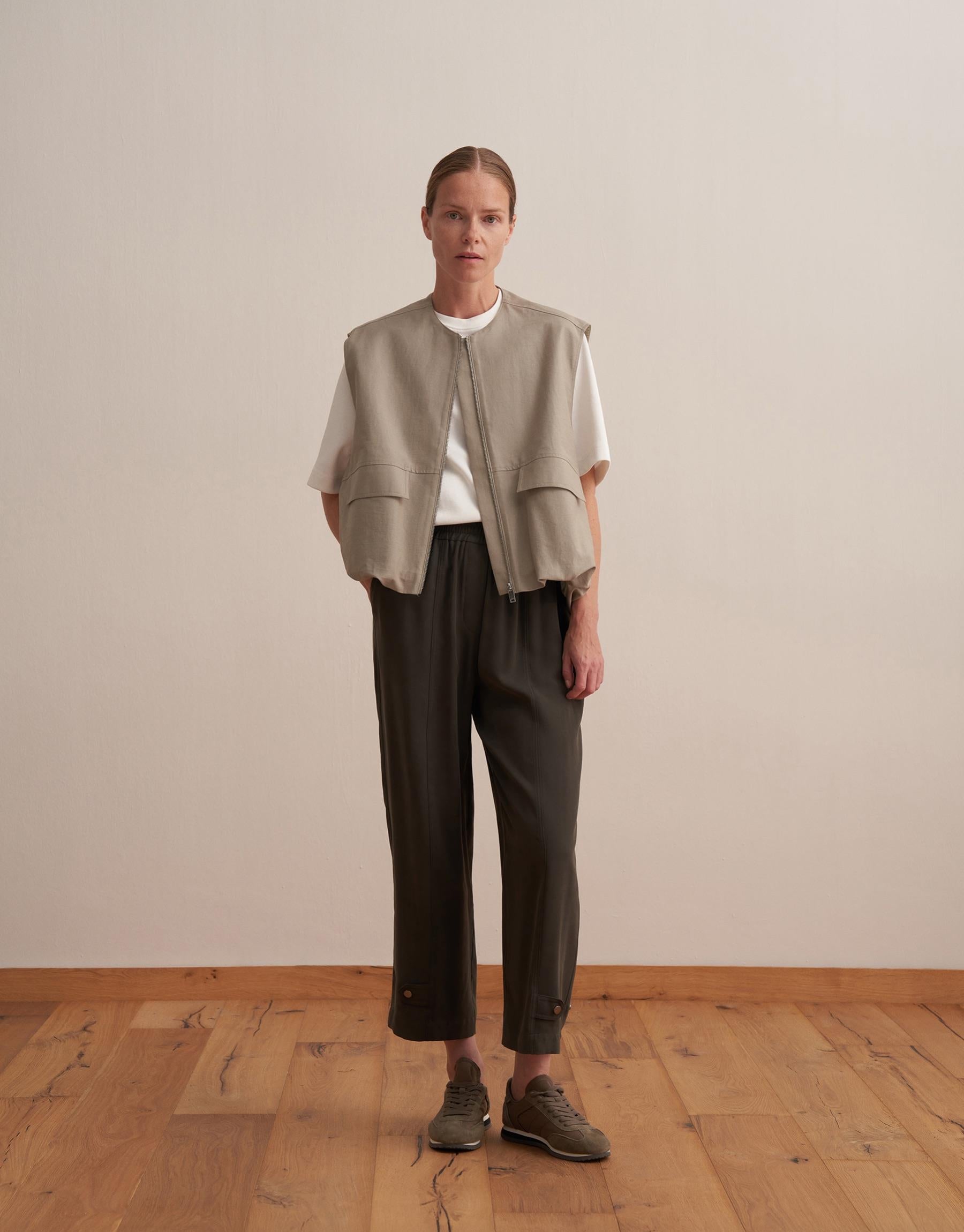 Zippered-Front Vest