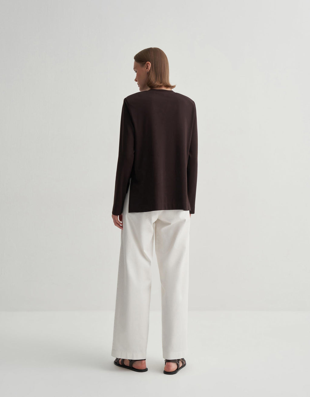 Pile Detailed Straight Fit Pants