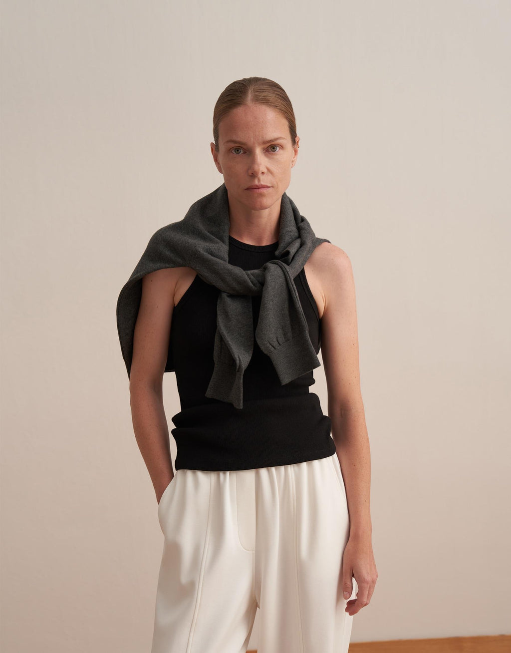 Cotton Halter Neck Shirt