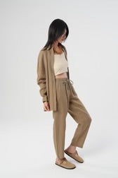 Linen Trouser Toasted Taupe