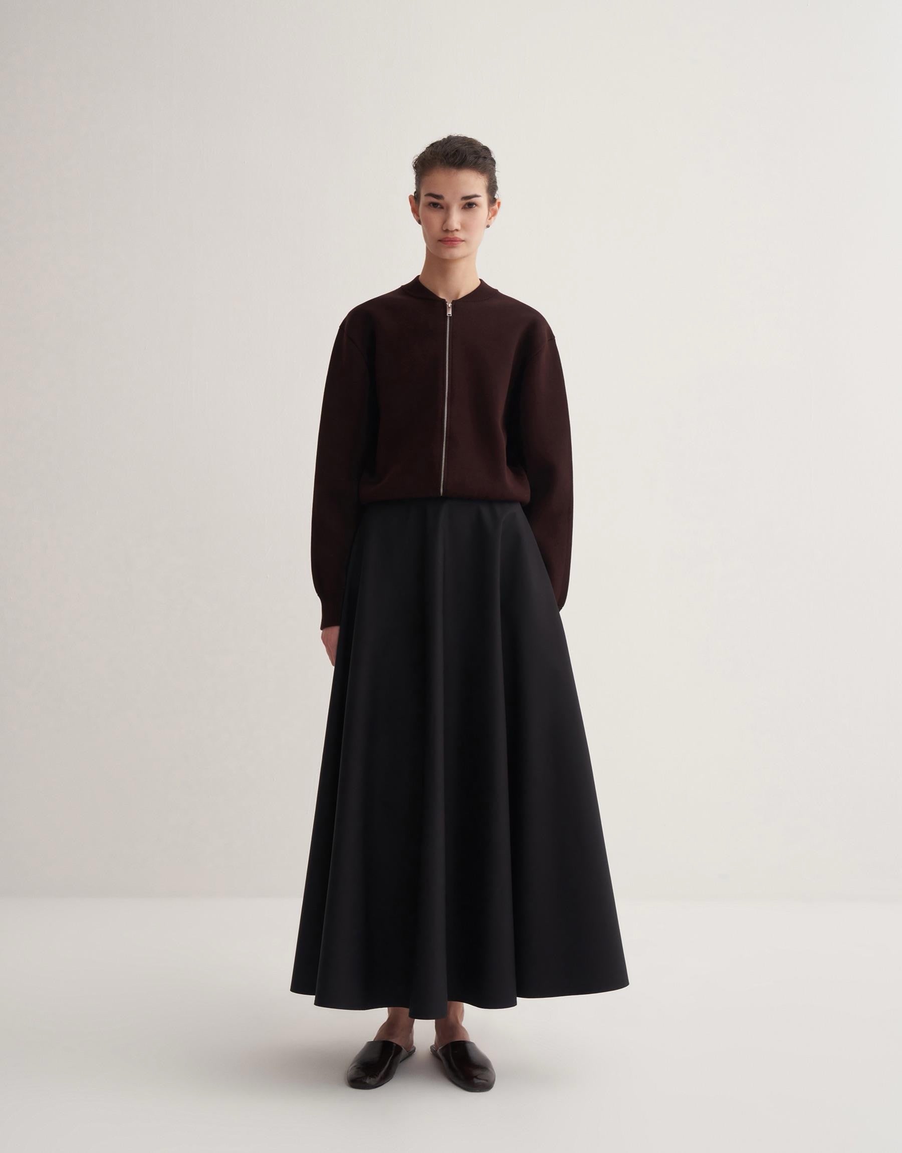 Kkdesign Cotton Flounce Skirt Black