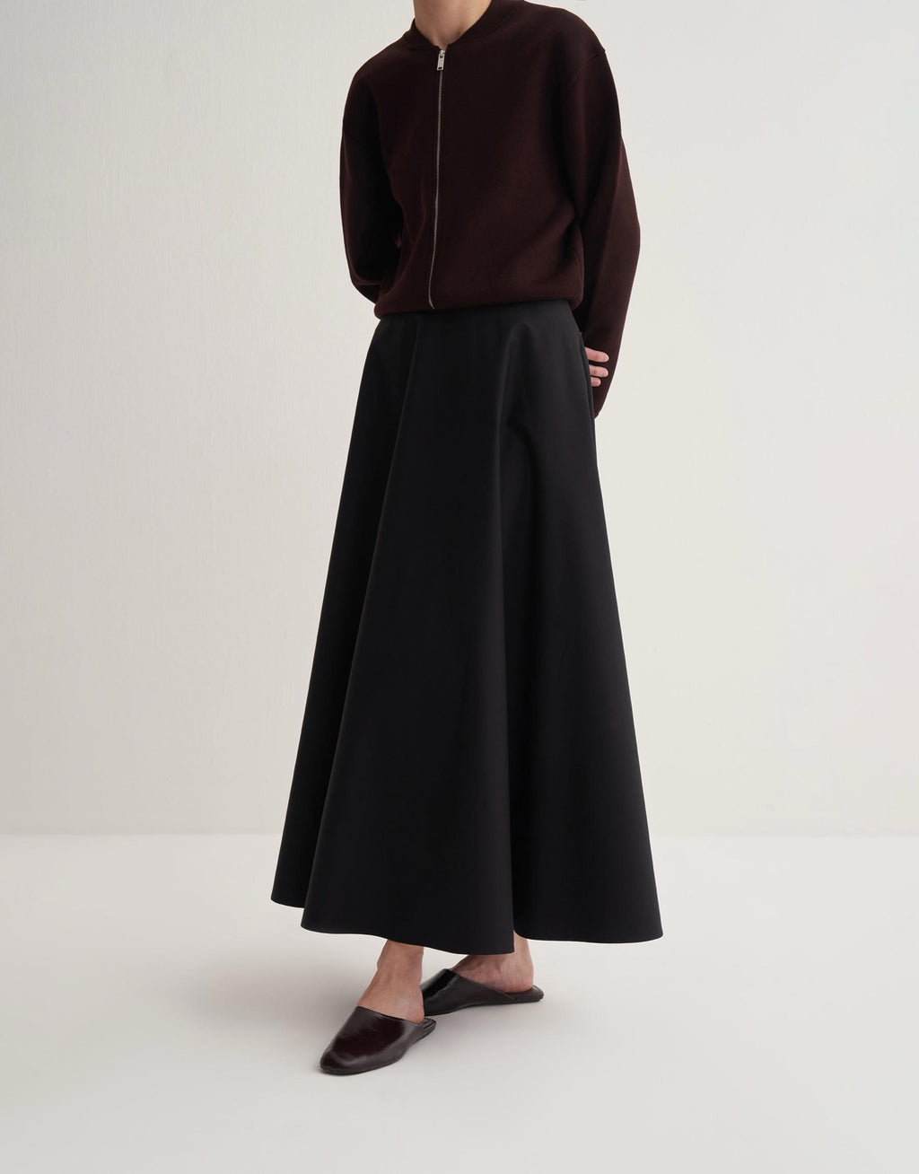 Kkdesign Cotton Flounce Skirt Black