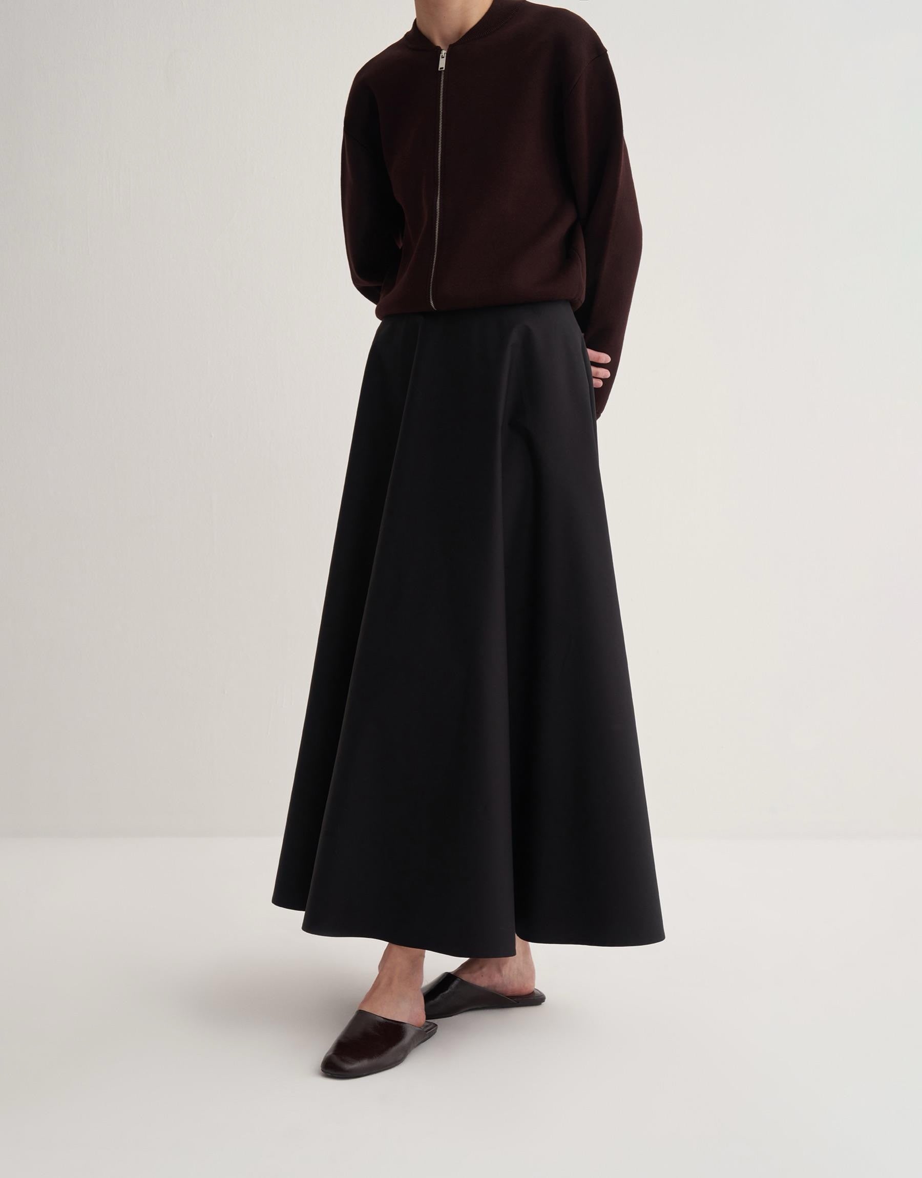 Kkdesign Cotton Flounce Skirt Black
