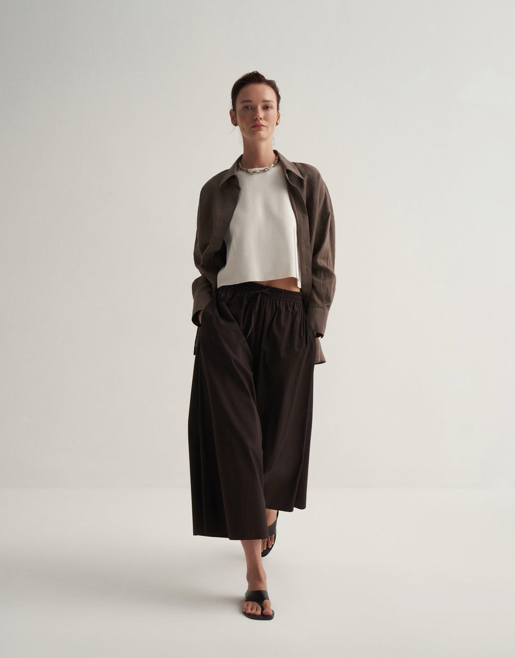 Kkdesign Loose Cut Trousers Brown