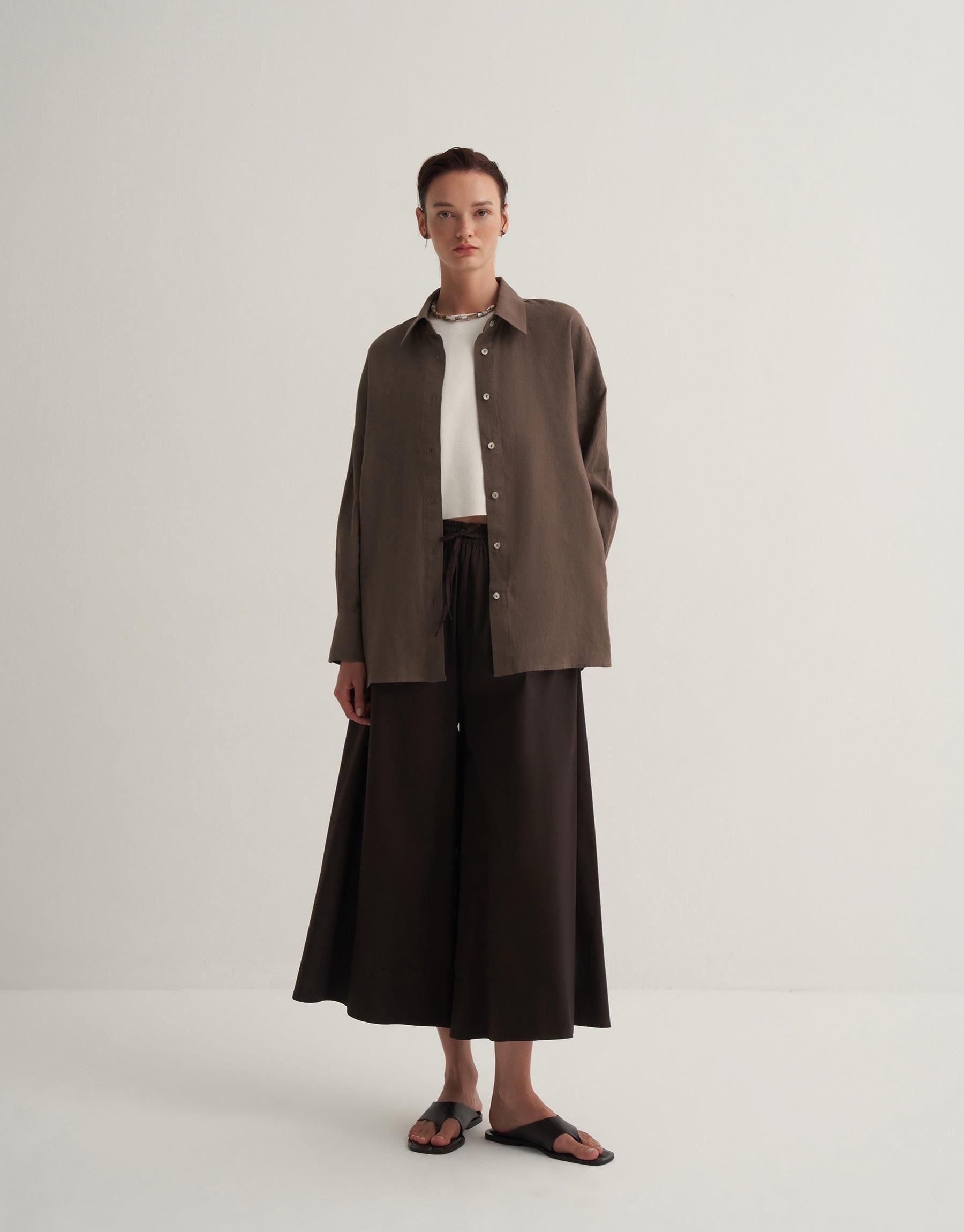 Kkdesign Loose Cut Trousers Brown