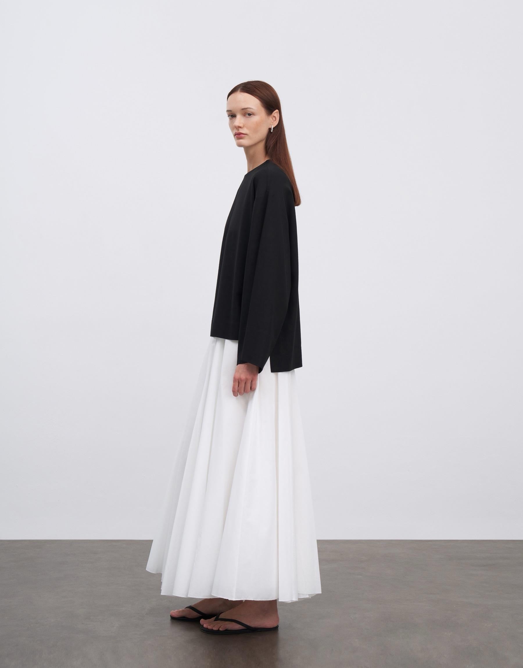 Kkdesign Linen Basic Blouse Black