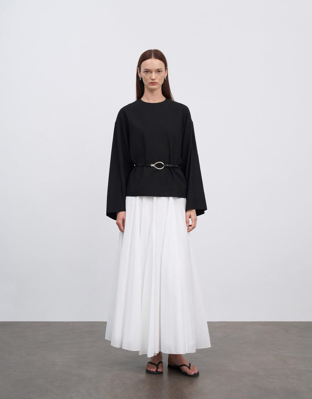 Kkdesign Linen Basic Blouse Black