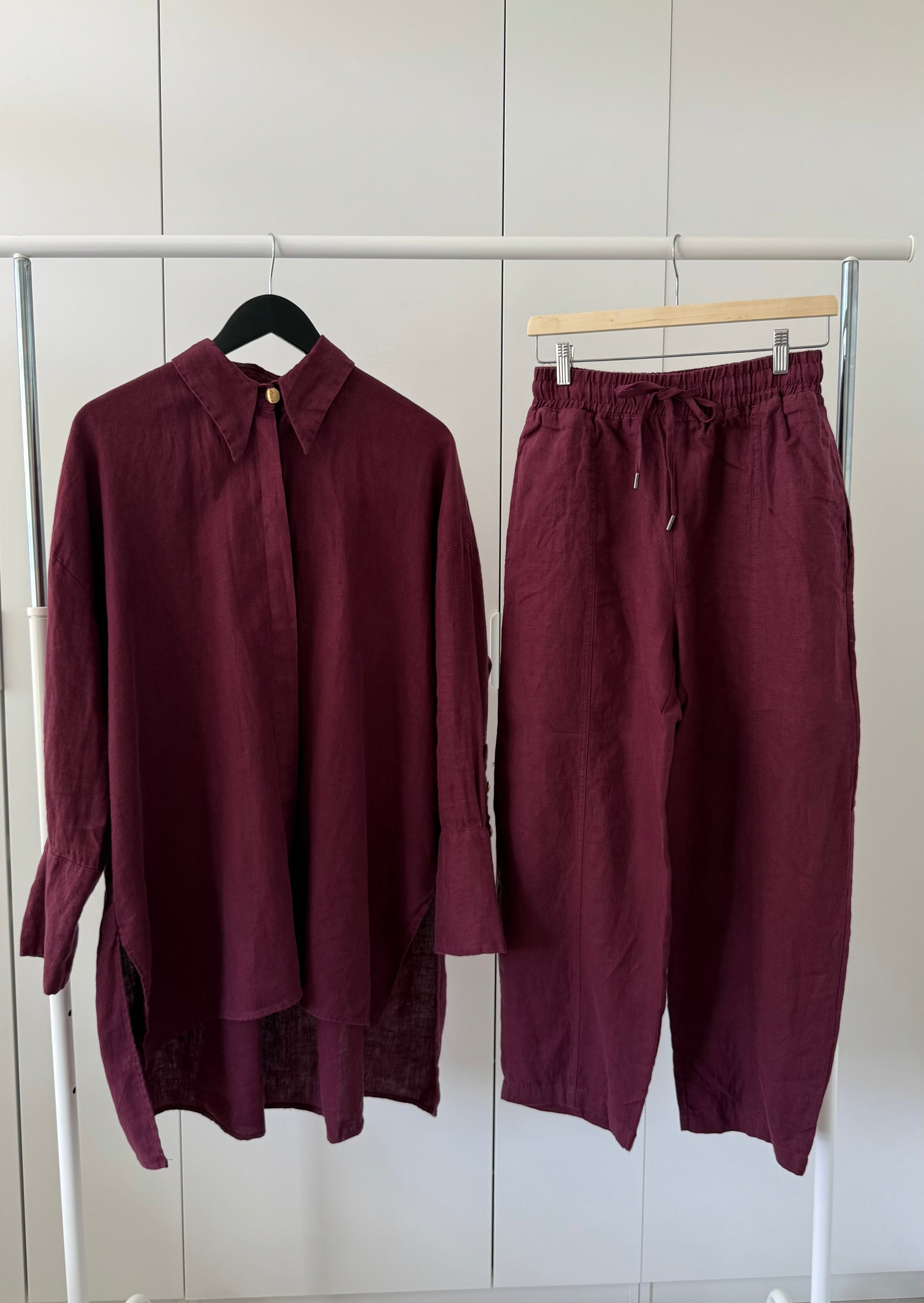 Linen Set Bordeaux