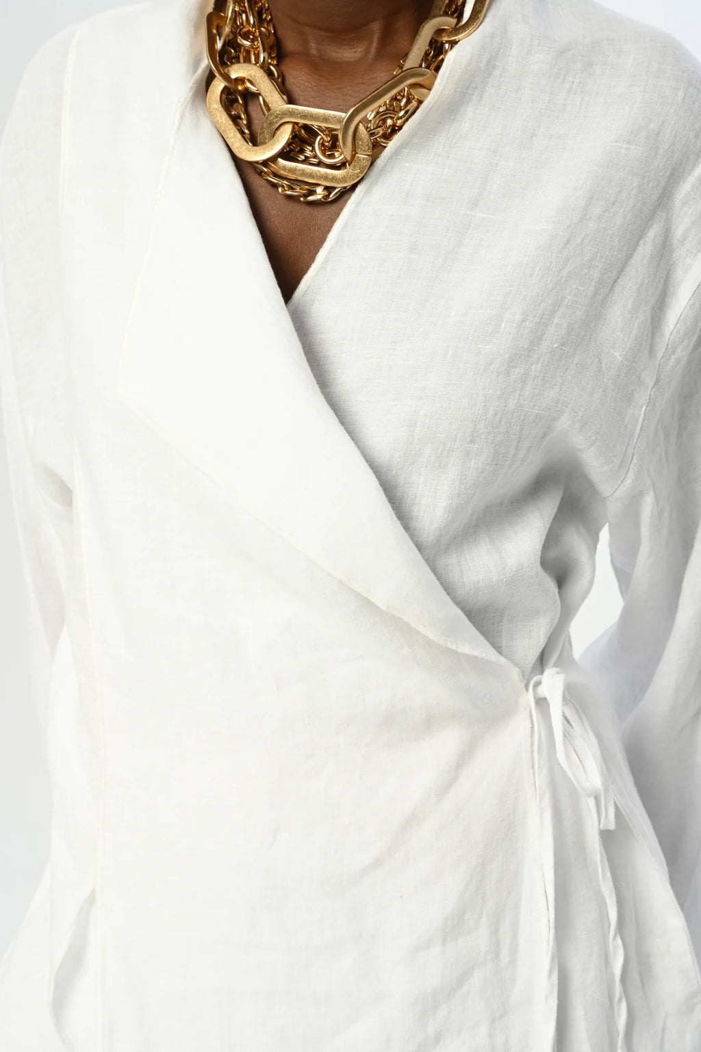 Linen Wrap Set white