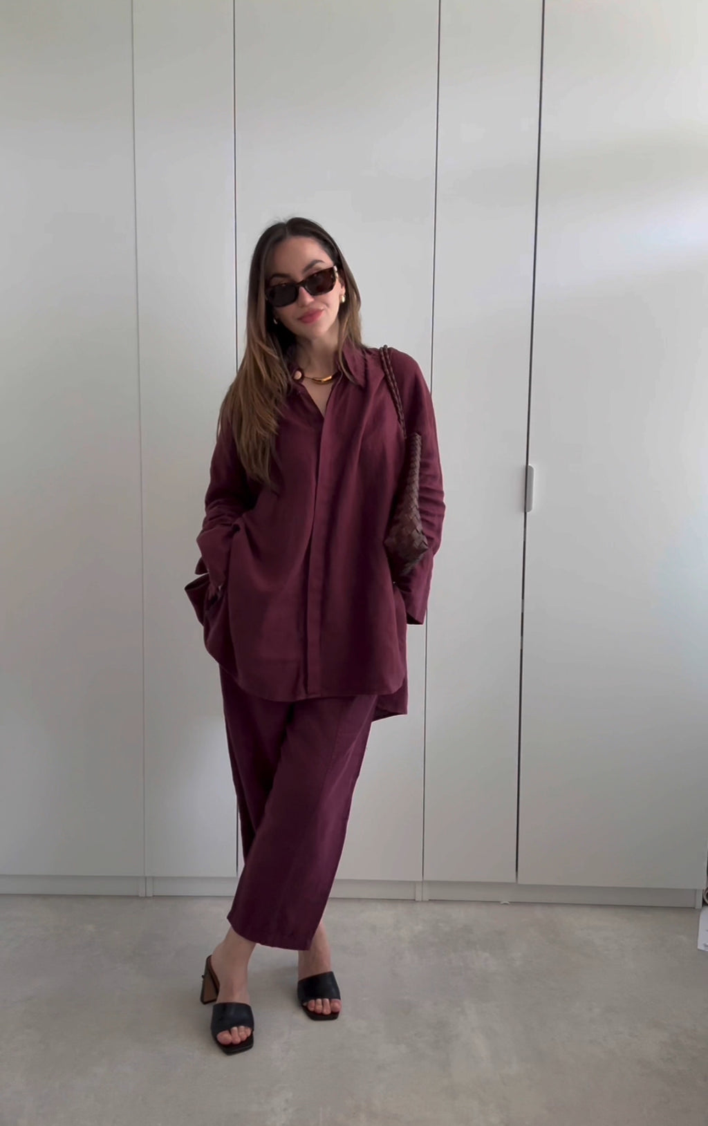 Linen Set Bordeaux