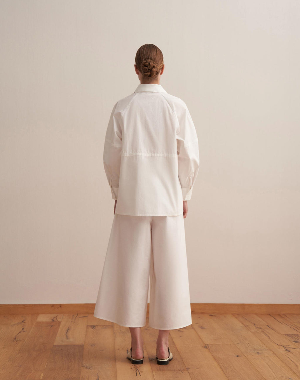 Cotton Balloon Sleeve Shirt