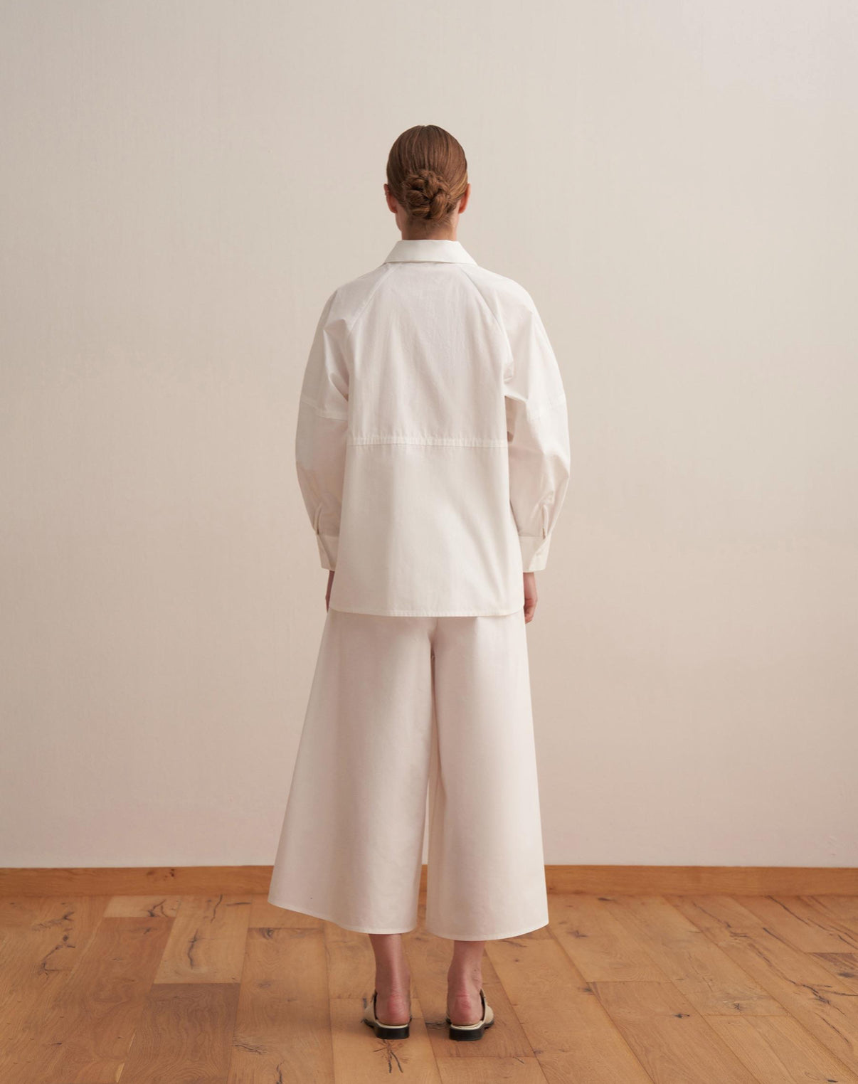 Cotton Balloon Sleeve Shirt