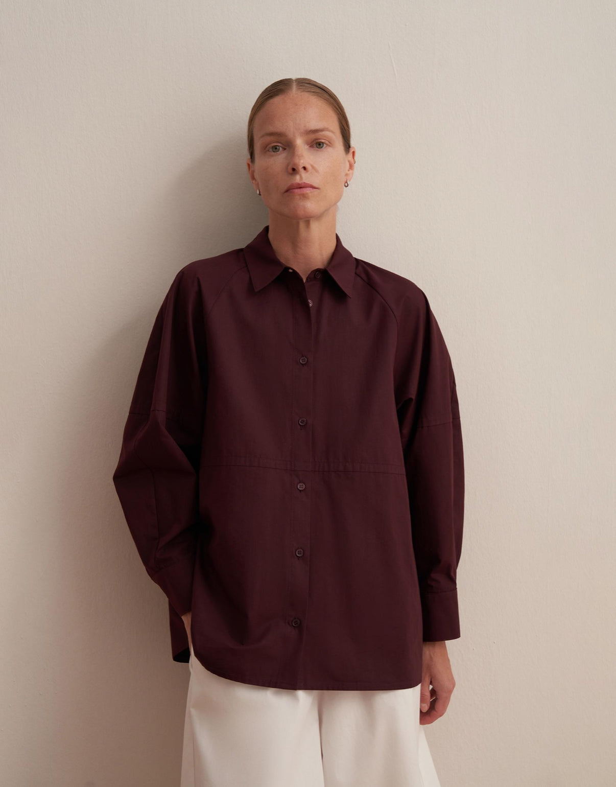 Balloon Cotton Sleeve Shirt