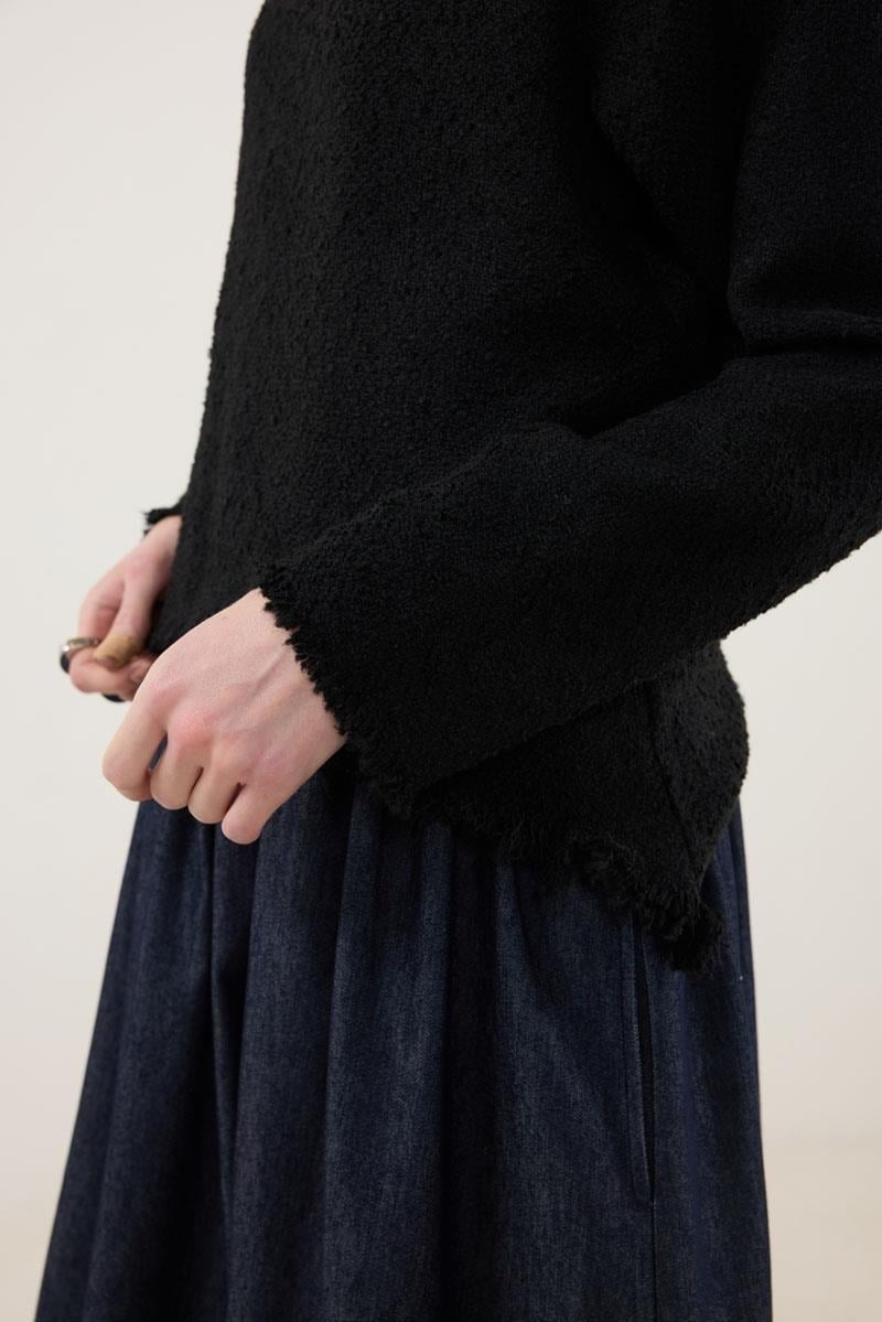 Black Denim-Skirt Dress