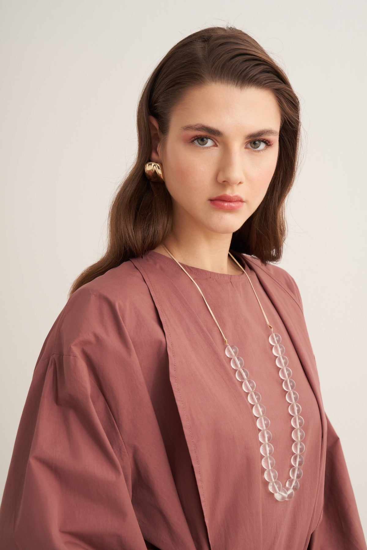 Inessa Premium Kimono Set Rust Brown