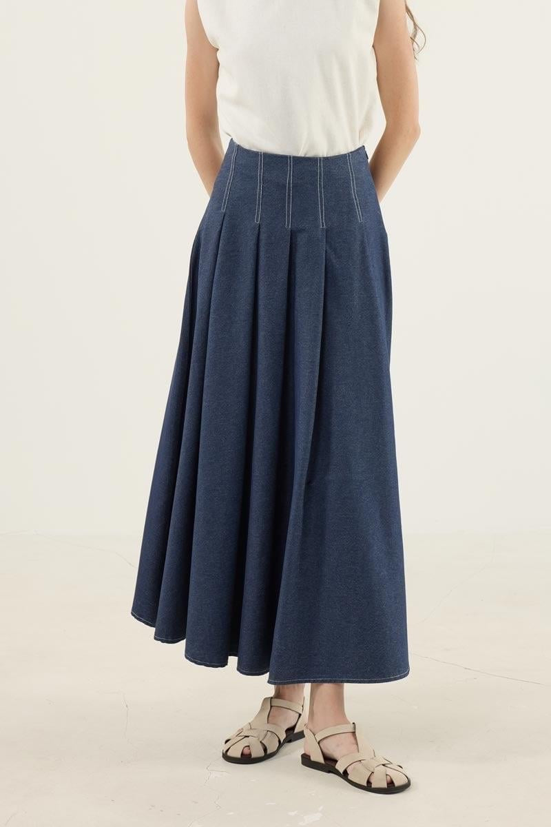 Denim Skirt Flared