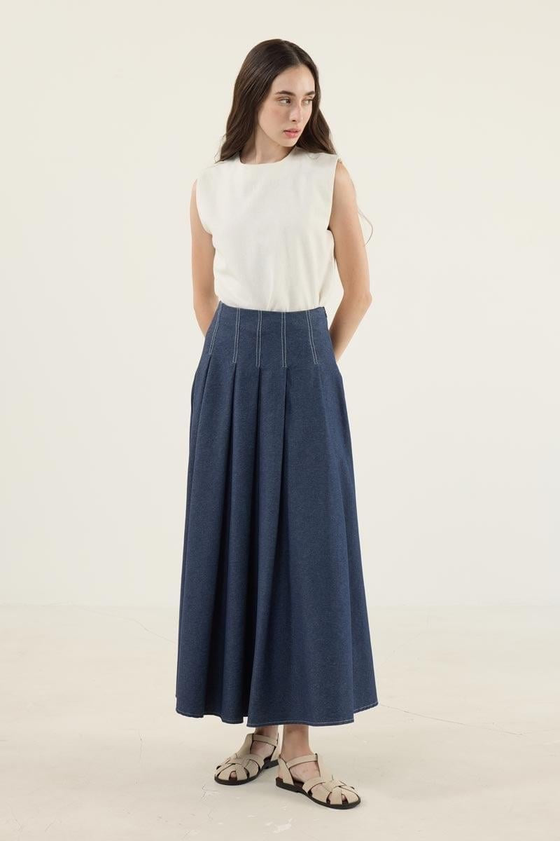 Denim Skirt Flared